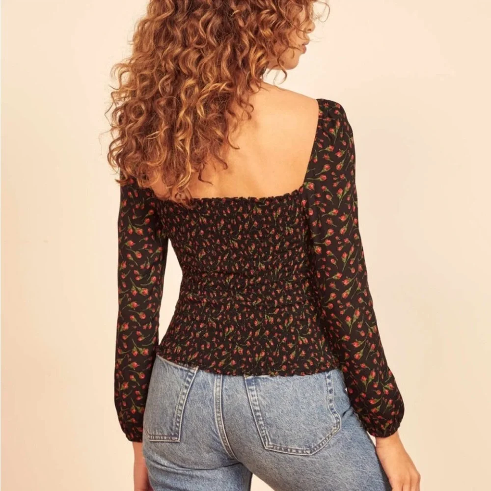 Reformation Floral Reign Top Mina size 0 XS - Picture 3 of 8